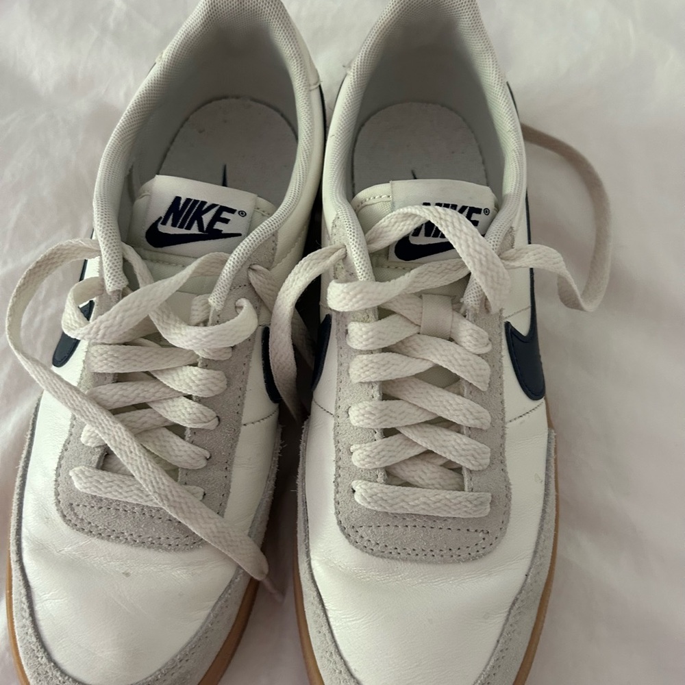 Nike White and Tan Sneakers